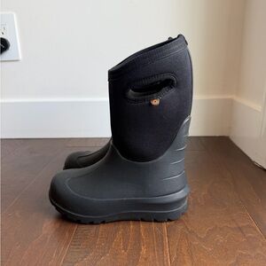 Bogs Boys Neo Classic Black Kids Rain & Snow Boots Insulated Waterproof